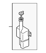 254303C050 - Cooling System: Reservoir Assembly for Hyundai: Sonata, XG300, XG350 Image