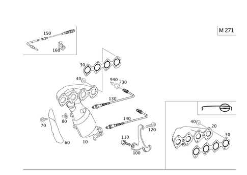 Exhaust Manifold for 2008 Mercedes-Benz CLK63 AMG #0