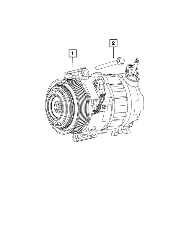 6107199AA - Air Conditioners and Heaters: Hex Flange Head Bolt for Mopar Image