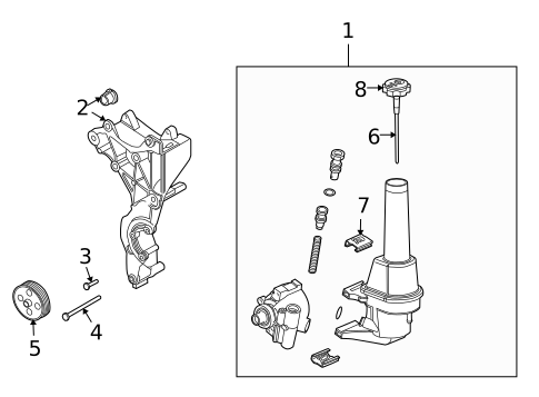 Pump & Hoses for 2005 Isuzu Ascender #0