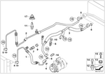 64539140739 - : Pressure Hose Assembly Compressor-Condenser for BMW Image