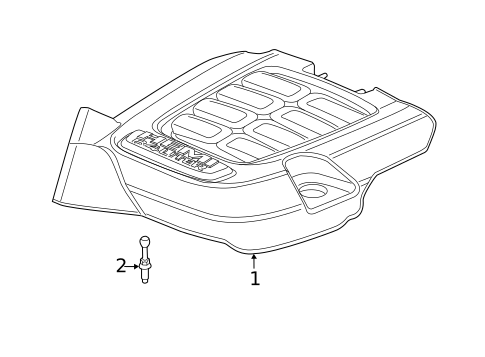 Engine Appearance Cover for 2016 Ram 3500 #0