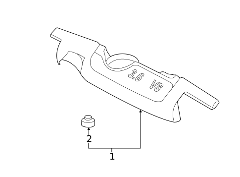 Engine Appearance Cover for 2014 Porsche Cayenne #0
