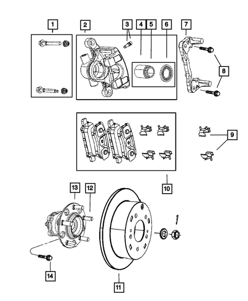 Rear Brakes for 2010 Chrysler Sebring #0