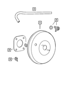 5105156AH - Service Brakes: Brake Booster Vacuum Hose, Left Hand Drive for Dodge: Caliber | Jeep: Compass, Patriot Image