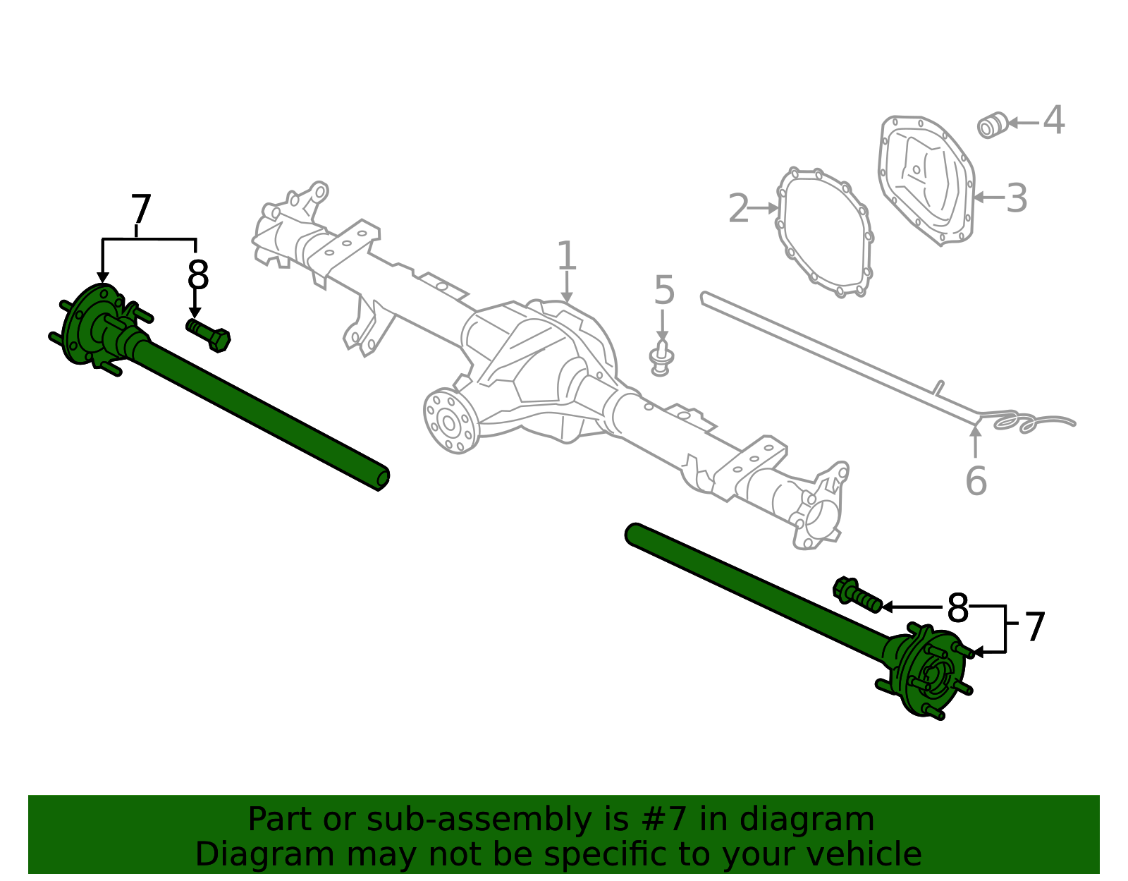 2019-2023 Ford Ranger | Axle Assembly | KB3Z-4234-C | Walls' Ford Parts