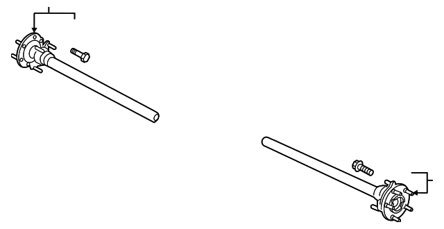 Axle Assembly - Driver's Side (LH) KB3Z-4234-C | TascaParts.com