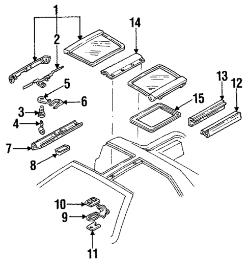 Glass & Hardware for 2002 Pontiac Firebird #0
