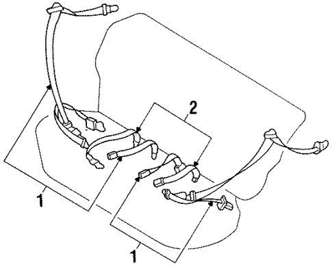 Rear Seat Belts for 1991 Subaru Loyale #0