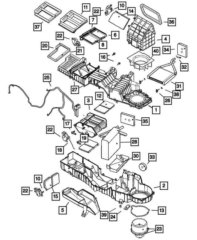 6101442 - Air Conditioning &amp; Heater: M6 X 1.00 U-nut for Mopar Image