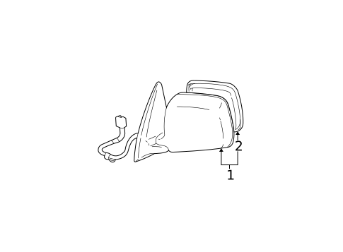 Outside Mirrors for 2002 Toyota Highlander #0