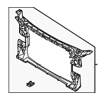 8W0805594E - Body: Radiator Support for Audi: A4, A4 allroad, A4 Quattro, A5 Quattro, A5 Sportback, S4, S5, S5 Sportback Image