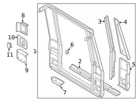 Rear Body for 2004 Mercedes-Benz G 55 AMG&reg; #0