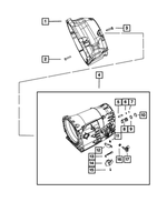 52108484AB - NAG1; W5A580; 5-Speed; Automatic Transmission: Transmission Case for Mopar Image