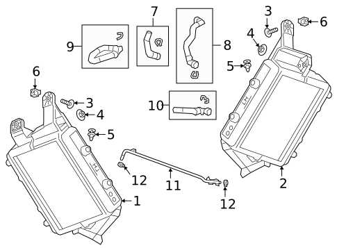 Radiator & Components for 2020 Cadillac CT6 #1