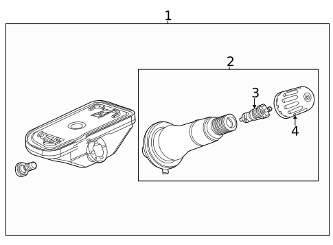 Tire Pressure Monitor Components for 2022 Chevrolet Suburban #0