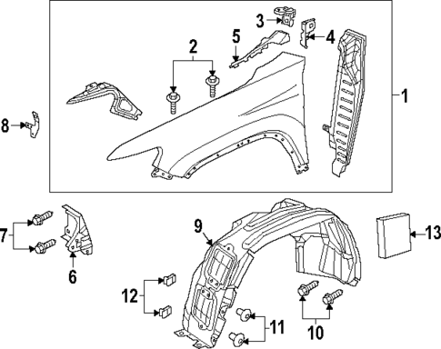 Fender & Components for 2020 Jeep Cherokee #0