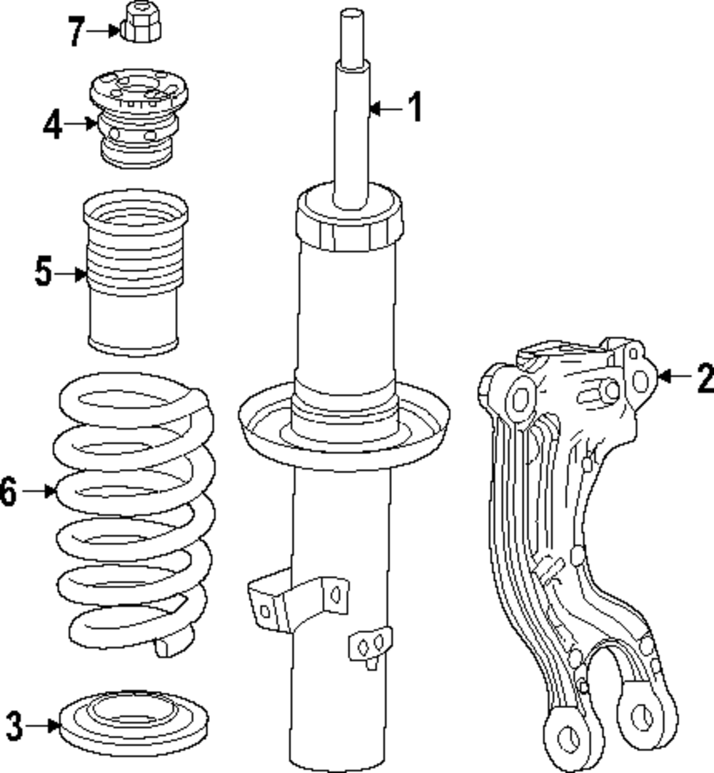 2023-2024 Cadillac LYRIQ Strut 86508396 | Chevy Parts Pros