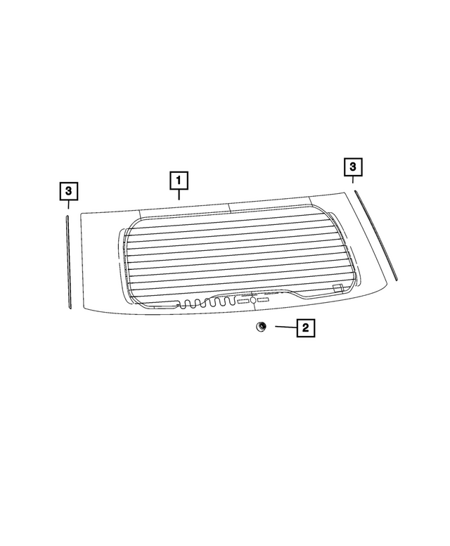 68378375AG - Glass: Backlite for Jeep: Grand Cherokee Image