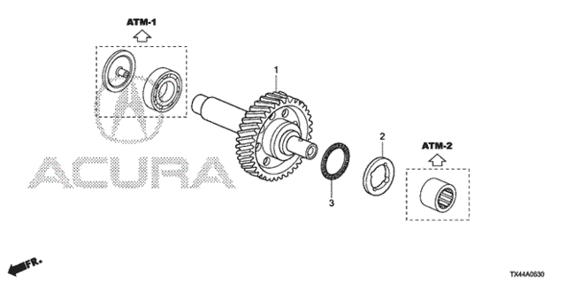 AT Idle Shaft for 2013 Acura RDX #0