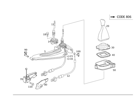 Floor Shift, Mechanical Six-Gear Transmission for 2005 Mercedes-Benz E320 #0