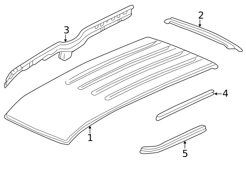 Roof & Components for 2003 Honda Odyssey #0