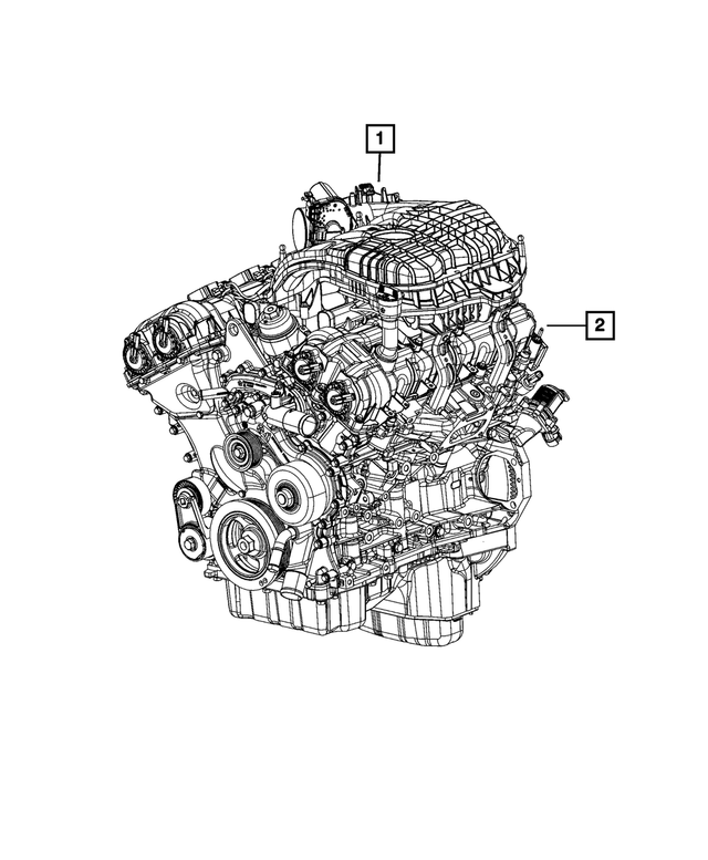 68052840AJ - Engine: Complete Engine for Mopar Image image
