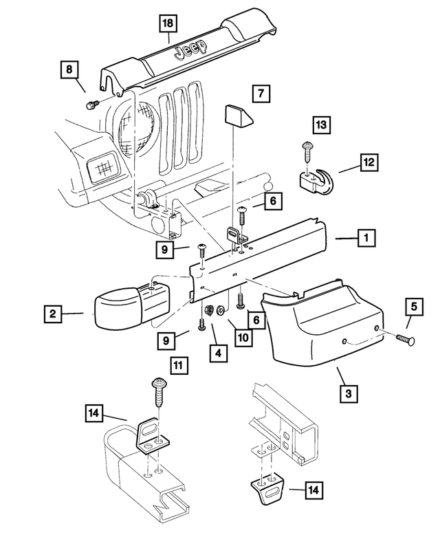 6036181AA - Frames and Bumpers: Screw And Washer for Mopar Image
