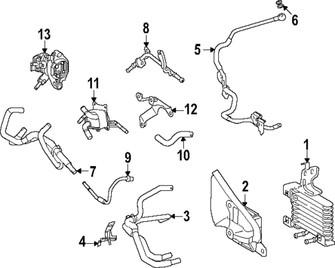 Trans Oil Cooler for 2025 Lexus NX350h #0