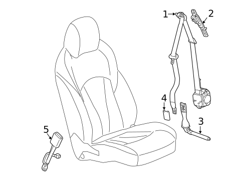 Seat Belt for 2017 Buick LaCrosse #0