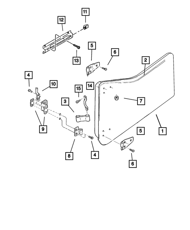 55174846AF - Doors and Related Parts: Front Door, Right for Mopar Image