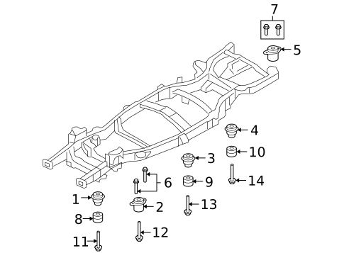 Frame Components for 2009 Lincoln Navigator #0