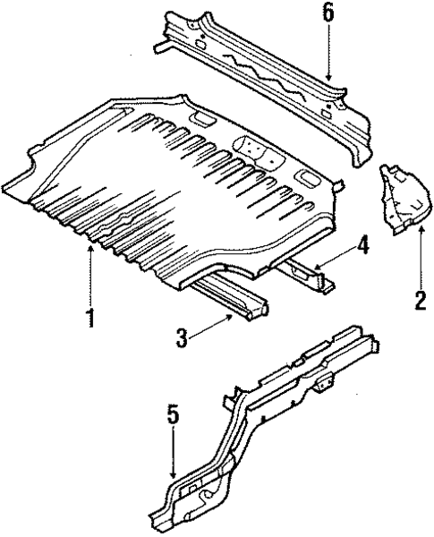 Rear Body for 1986 Mazda 323 #0