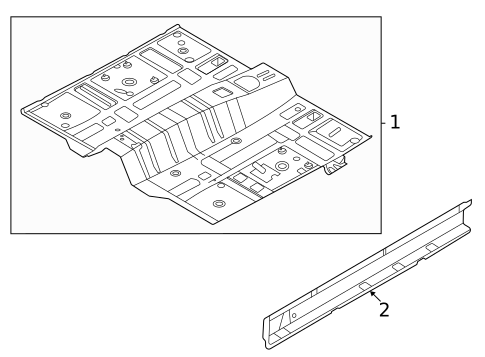 Floor & Rails for 2025 Hyundai Tucson #0