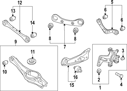 Rear Suspension for 2024 Hyundai Ioniq 5 #1