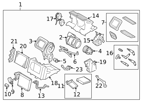Condenser, Compressor & Lines for 2009 Volvo V70 #1