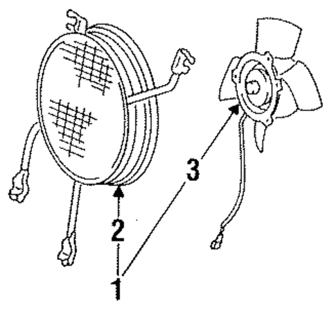 Condenser Fan for 1989 Dodge Ram 50 #0