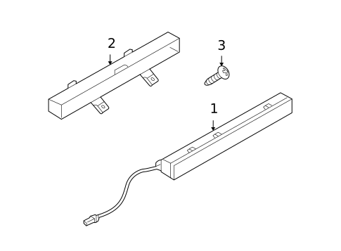 High Mounted Stop Lamp for 2008 INFINITI G35 #0
