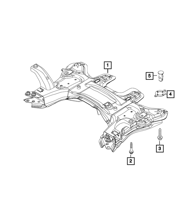 4877617AD - Front Suspension: Front Suspension Crossmember for Mopar Image