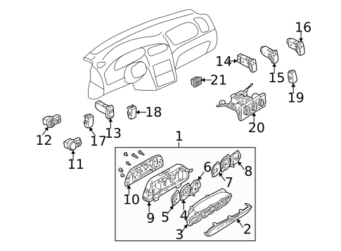 Mirrors for 2003 Kia Spectra #0