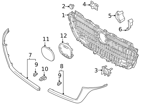Grille & Components for 2025 Mazda CX-90 | OEM Parts Online