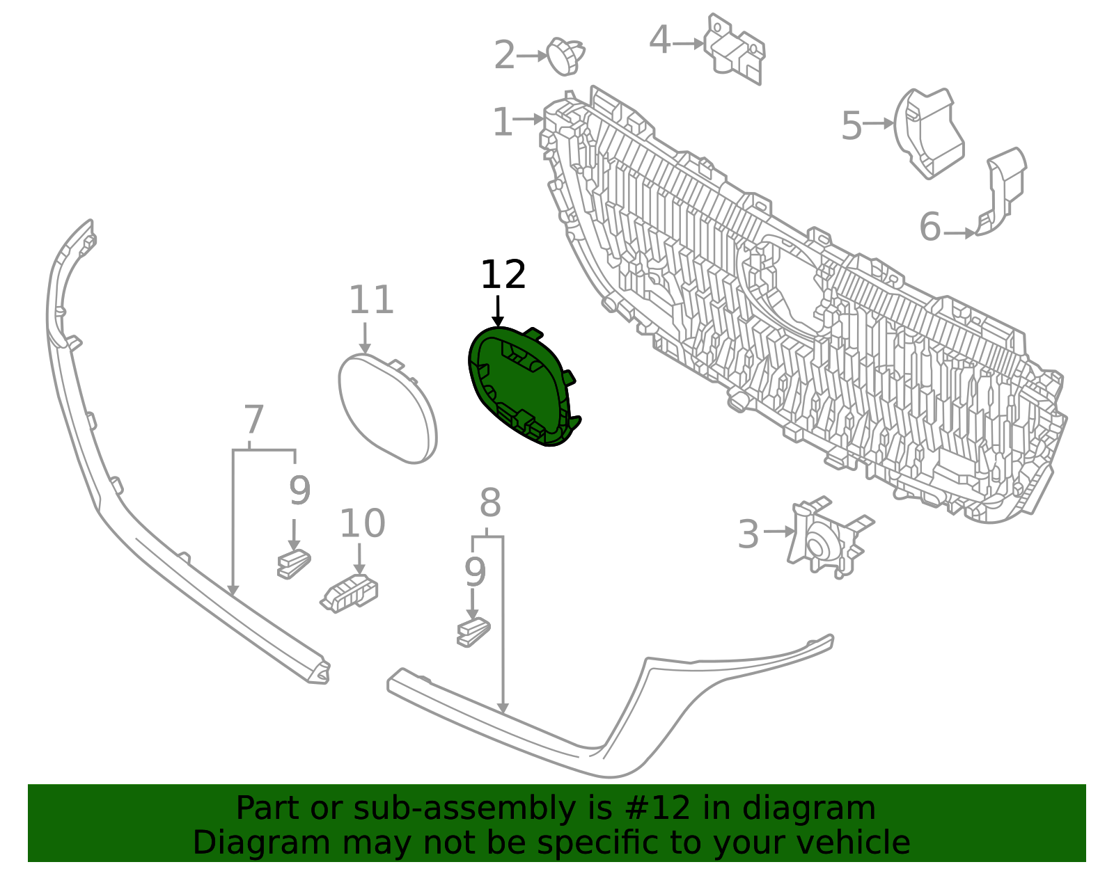 KR9R-50-721 - Grille Emblem Bracket 2024-2025 Mazda | Mazda-Parts