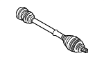 8D0407454X - Front Drive Axle: Axle Assembly for Audi Image