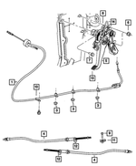 4779589AH - Brakes: Parking Brake Cable, Left Hand Drive for Mopar Image