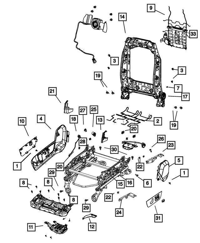 68030855AA - Interior Trim: Screw for Mopar Image