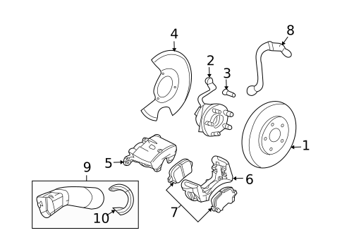 Brake Components for 2008 Saturn Sky #0