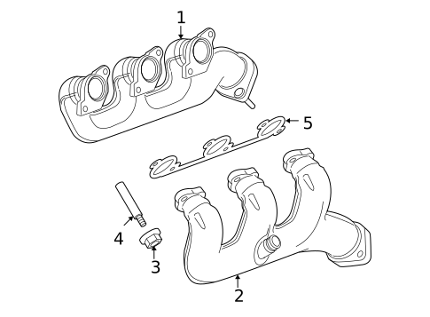 Exhaust Manifold for 2007 Land Rover LR3 #0