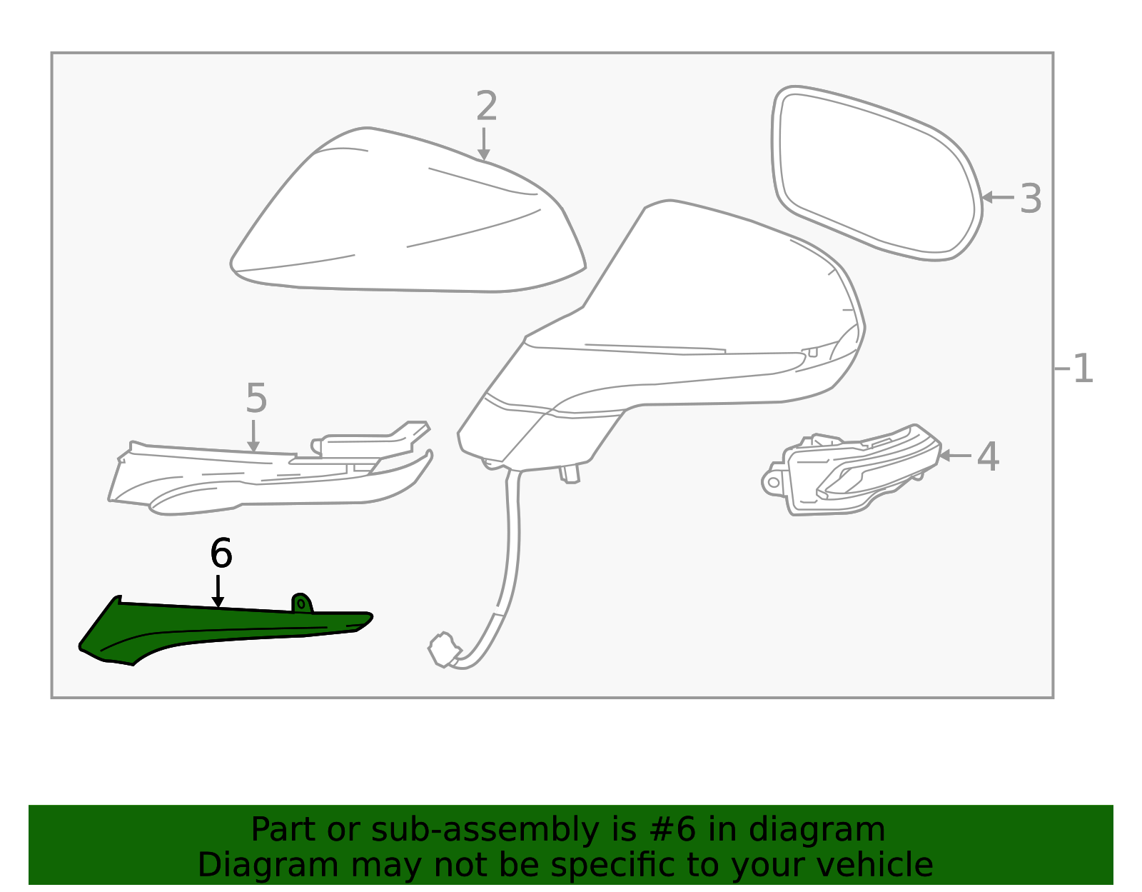2015-2022 Lexus Door Mirror Trim Ring 8794B-78010 | OEM Parts Online