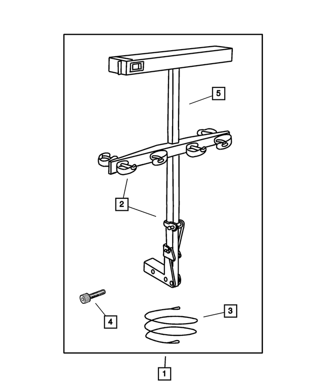 « 82204454 – Mopar Accessories - Component Parts : Ski - 4 Paires Support (ensemble) pour Mopar Image »
