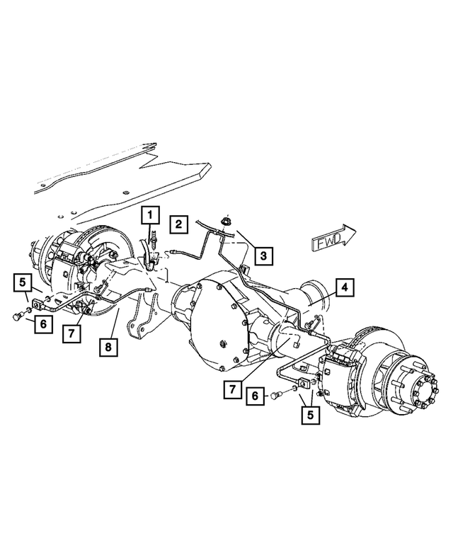 52010174AA - Service Brakes: Brake Hose for Mopar Image